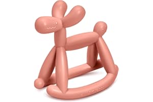 Miraloop Anneau de Dentition pour Bébé, Jellydog Jouet Dentition Bébé en Silicone Alimentaire, Prévient l'étouffement et est Inodore Dentition Bébé Convient pour Bébé de 3 Mois et Plus