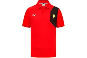 PUMA 2023 Ferrari Fanwear Mens Classic Polo (Black)
