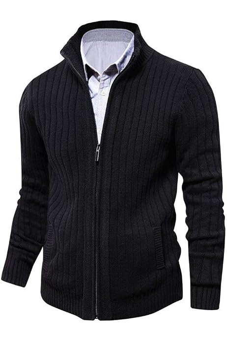 aoli ray Men's Knit Cardigan Sweaters 
