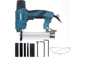 2 in 1 Nail Gun & Staple Gun,Staple Gun Heavy Duty for Wood,Electric Nail Gun-JOVANT,Ideal for Interior Decoration,Installstion Bulletin Board and Wooden Case Template Making,Green