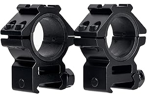 ToopMount Montaje de Rifle Anillos de Alcance de Alto Perfil Adaptador de Montaje de Alcance de 30 mm / 25,4 mm Riel Picatinny Weaver de 20 mm(20mm)