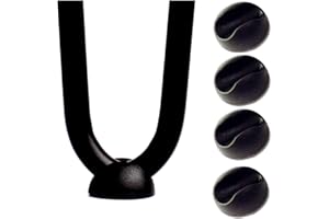 Drenky 4 Piezas Cubierta Protectora de Patas de Horquilla Top nuevos deslizamientos de Piso más Ajustados Paquete de Cuatro Top Clip Guards para Patas de Mesa de Horquilla de Acero de 10 mm