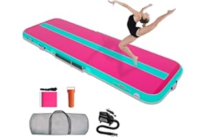WelandFun Air Tumbling Track 3/4/5/6M Tapis Gonflable de Gymnastique Tapis de culbuteur Tapis de Gymnastique Gonflable pour l'exercice