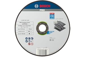 Bosch Accessories 2608603406 Disque à tronçonner à moyeu plat expert for inox rapido AS 46 T inox BF 180 mm 1,6 mm