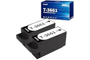 Zoyood T3661 Maintenance Box Replacement for Epson T3661 Printer Maintenance Box C13T366100 for XP-8500 XP-8505 XP-8600 XP-8605 XP-15000 XP-6000 XP-6001 XP-6005 XP-6100 XP-6105 XP-970, 2-Pack
