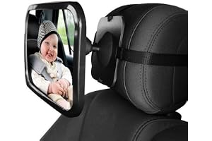 SKEIDO Baby Car Rear View Mirror Baby Car Backseat Mirror 360 Degree Adjustable Rear View Facing Back Seat Mirror
