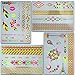 Price comparison product image Neon Tattoos As Festival Accessories | Party Favor Stickers For Children | 4 Sheets Temporary Flash Tattoos With 32 Designs – by Ahimsa Glow®