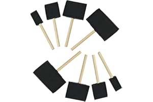 BFUZXY Pack of 8 sponge brushes, foam brushes for painting sponge, foam brush for children, sponge painting utensils, painting sponge stamp painting accessories, craft colouring for DIY craft projects