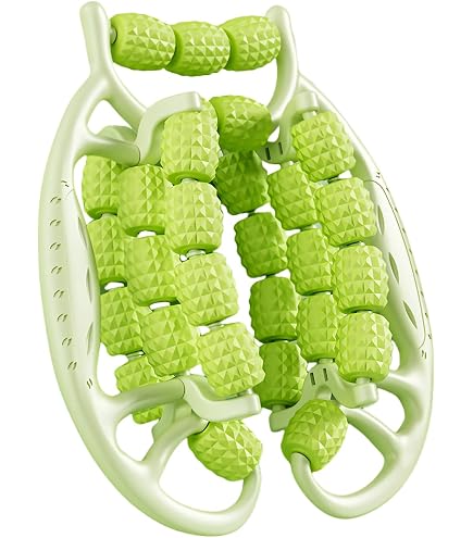 Rouleau De Massage 9 Roues – Réglable, 360°, Pour Jambes, Bras, Dos – 60 Cm De Circonférence – Coureurs, Yoga, Fitness