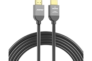RUIPRO Kabel HDMI 2.1 z certyfikatem 8K 16,5 stóp/5 m Ultra HD High Speed 48 Gb/s 8K przy 60 Hz 4K przy 120 Hz Dynamic HDR eARC HDCP 2.2/2.3 Kompatybilny z odtwarzaczem Blu-ray HDTV Projektor kina domowego TV Box Games