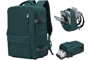 Mi Ko Mi Ka Mochila de Viaje Grande: Resistente al Agua, con Compartimento para Zapatos Separado, Puerto de Carga USB y Diseño Multifuncional Antirrobo. 2210