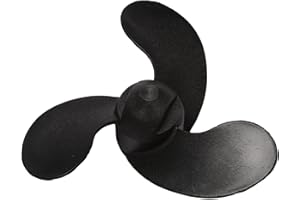 Wanjorlay Marine Outboard Propeller with 3 Black Leaves for Mercury/Tohatsu 3.5/2.5HP 47.05 mm (Diameter) x 78.05 mm (Step)