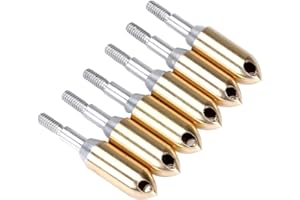 Pineeseatile Arrowhead Tips,Archery Heads Copper Whistle Arrowhead Outdoor Practice Whistles Arrow Broadhead 6Pcs