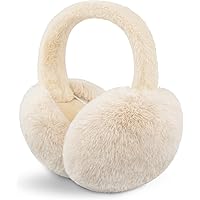 ZLYC Cache-oreilles Réglable En Fausse Fourrure Pour Femmes/filles, Pour L' Hiver, Grand Rose., Taille Unique