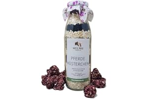 Hotte Maxe Backmischung Pferde Hüsterchen für Pferde - Leckerlie-Backmischung für gesunde Atemwege, 500ml Flasche