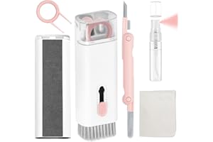 DauMeiQH - Kit di pennelli per la pulizia degli auricolari 7 in 1, per iPhone, iPad, MacBook PC, dispositivi elettronici, strumento per pulizia degli auricolari Airpod Pro, 5 ml di touchscreen spray