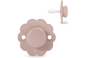 Suavinex, Chupete para Bebés 6/18 Meses, Chupete Redondo con Tetina Fisiológica de Silicona SX Pro, Tetina Simétrica, Plana y Flexible, Respeta el Desarrollo Bucodental, Wonder Mauve
