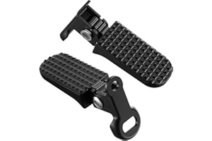 Teaaha 1 Pair of Bike Pegs, Aluminium Alloy Non-slip Ebike Foot Rear Pedals, Quick Release Footrests Durable Bicycle Peg for Folding Bike and Mountain Bikes