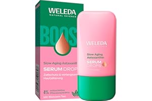 ‎WELEDA WELEDA Bio Slow Aging Astaxanthin Serum – Antioxidative Naturkosmetik Booster Drops mit weißem Tee für Schutz & sichtbare Slow-Aging-Effekte (vegan, 30ml)