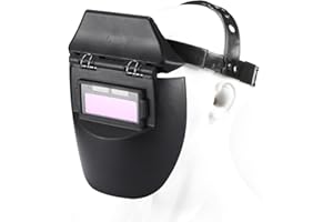 PZJFH Maschera per saldatura oscuramento automatico, casco regolabile, maschera per saldatura automatica a energia solare, maschera per saldatura solare per saldatura