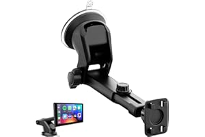 Epronic Carplay Screen Mount, Flexible Dashboard Suction Cup Bracket for Portable Car Play GPS Window Mount Phone Holder for Car