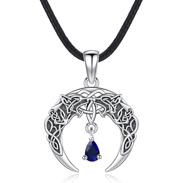 INFUSEU Viking ketting voor heren, levensboom hanger Yggdrasil 925