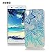 Produktbild OuDu Silikon Hülle für Huawei Y6 Weiche TPU Gummi Schutzhülle Flexible Schlanke Schale Glatte Leichte Tasche Ultra Dünne Etui Kreatives Design Hülle Kratzfeste Stoßfeste Abdeckung - Blauen Lotus