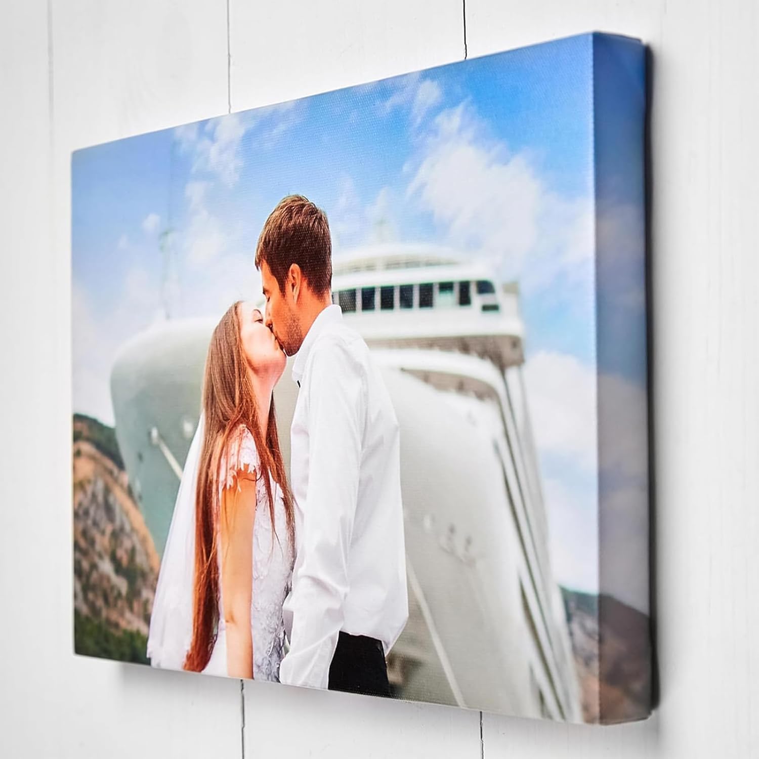 SwiftprintUK Personalised Canvas Photo Prints Your Photos on Canvas Framed, Gallery Wrapped – Perfect for Home Pictures, Decor and Gifts 61x41cm (24x16in)