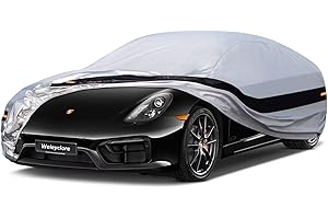 Weleyclore Coupe Car Cover Waterproof Breathable,Outdoor Car Covers Custom Rain Snow UV Dust Protection.Fit for Porsche Boxster Cayman 718,BMW Z4,Nissan 350Z,370Z,Jaguar F Type,etc B3