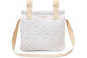 MIMUSELINA Bolso Carro Bebe | Pañalera Bebe organizador para silla paseo con gran capacidad | Bolso Maternidad Elegante y Práctico | Hecho en España