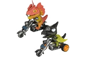 SHDIEHJFMLDH 2 Pcs Dinosaurio Moto Juguete,Motocicleta Juguete de Aleación,Juguete de Modelo de Motocicleta,para NiñOs PequeñOs, Juegos Educativos para NiñOs Y NiñAs, Regalo De Fiesta De CumpleañOs