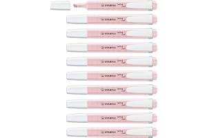 Highlighter - STABILO swing cool Pastel - Pack of 10 - Pink Blush