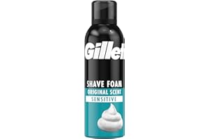 ‎GILLETTE Gillette Classic Bartpflege Rasierschaum Männer (200 ml), Geschenk für Männer