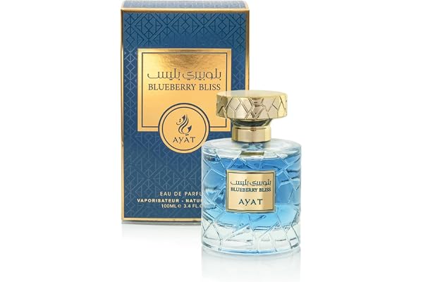AYAT PERFUMES - Eau de Parfum Blueberry Bliss 100ml – Parfum Mixte Fruité & Musqué – Framboise, Fraise & Patchouli – Longue Tenue – Parfum de Dubaï
