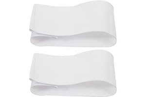 Gadpiparty 2pcs White Armband, Captain Armband Football Soccer for Multipurpose Use, DIY, Restaurant, Team Sport, Hospital, School