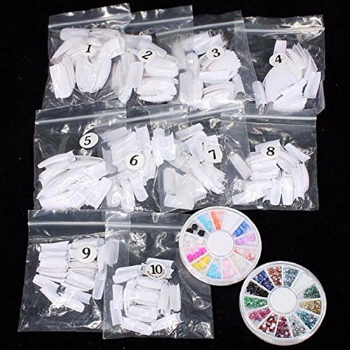 Yogogo 42 Acrylnagel Kunst Spitzen Powder Liquid Pinsel Glitter Clipper Primer Datei Set Kit - 5