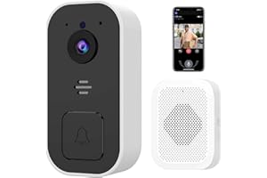 Meleda Smart Video DoorBells Wireless WiFi Video Doorbell with Camera Smart Security Doorbell, Cloud Storage,Two-Way Audio, Night Vision Doorbell Real-Time Video for iOS & Android Phone