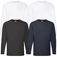 TCA Element sportshirt heren lange mouw - Sport shirt heren ronde hals - Sneldrogend fietsshirt heren - Ademend hardloopshirt - Sport t-shirt heren - Helderblauw, XL