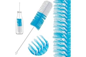 PARENCE.- Szczotka ze sztywnym włosiem do czyszczenia butelek lub innych butelek - 27,5x5x5x5,5 cm/Trwały, łatwy dostęp do narożników i pęknięć