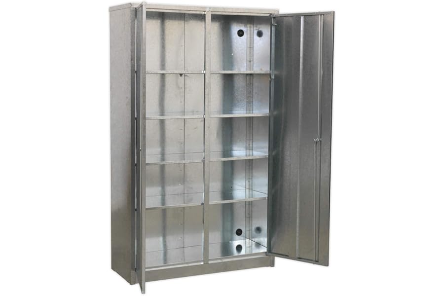 Sealey Gsc110385 Galvanized Steel Floor Cabinet 5 Shelf Extra-Wide
