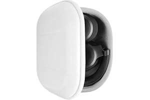 Geekria Etui na słuchawki Shield kompatybilne z JBL Tune 720BT, Tune 770NC, Tune 760NC, Tune710BT, Live 770NC, Live 660NC, etui zastępcze, twarda obudowa, torba podróżna z miejscem na kable (białe)