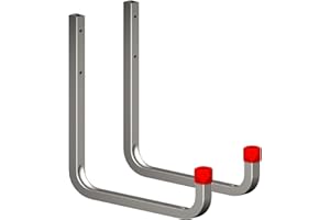 SMARTHOME 2 x 250mm Extra Large Storage Wall Hooks 40kg Galvanised Steel, Ladders & Tools