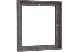 Pixy Canvas 6x6 inch Floater Frame for Canvas Paintings. 12 Colors. Floating Frame fits 5/8", 3/4" & max 7/8" Deep Stretched Canvas & Wood Panels (Rustic Mat Grey, 6 x 6 in)