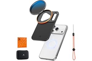 K&F CONCEPT Adaptador de Filtro de Lente Magnético de Doble Cara con Filtro ND Variable 58mm ND2-32, Compatible con iPhone 17 Pro MAX y Filtros con Rosca 58mm, para Lente de Teléfono iPhone