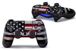 SKINOWN Skins Aufkleber für PS4 Controller (für Sony Playstation 4 DualShock Wireless Controller), Amerika Flagge