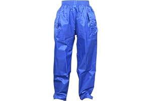 DRY KIDS Childrens Waterproof Over Trousers. Boys and Girls Rainwear for Outdoor Play