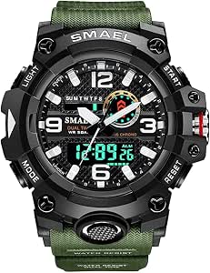Orologi Militari Uomo,Fomtty Orologio da Uomo Analogico e Digitale, Orologio  Sportivo, Impermeabile Orologio LED con Cronometro LED Digitale Orologio  Luxury Casual Wristwatch (Army Green) : Amazon.it: Orologi