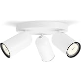 Philips myLiving Pongee Tavan/Duvar 3'l&uuml; Beyaz Spot Lamba GU10 Duy (Ampul birlikte verilmez)