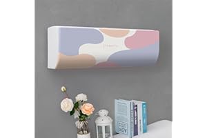 Treer Funda para Aire Acondicionado Interior, Funda para Aire Acondicionado Pared Elástico Antipolvo para Pared Montaje Unidades Split Interior AC Cubiertas (1P,1)