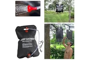 Unibos 20L solar power shower camping water portable sun compact heated outdoor Camping Shower Hiking Hot Water hand wash large water storage